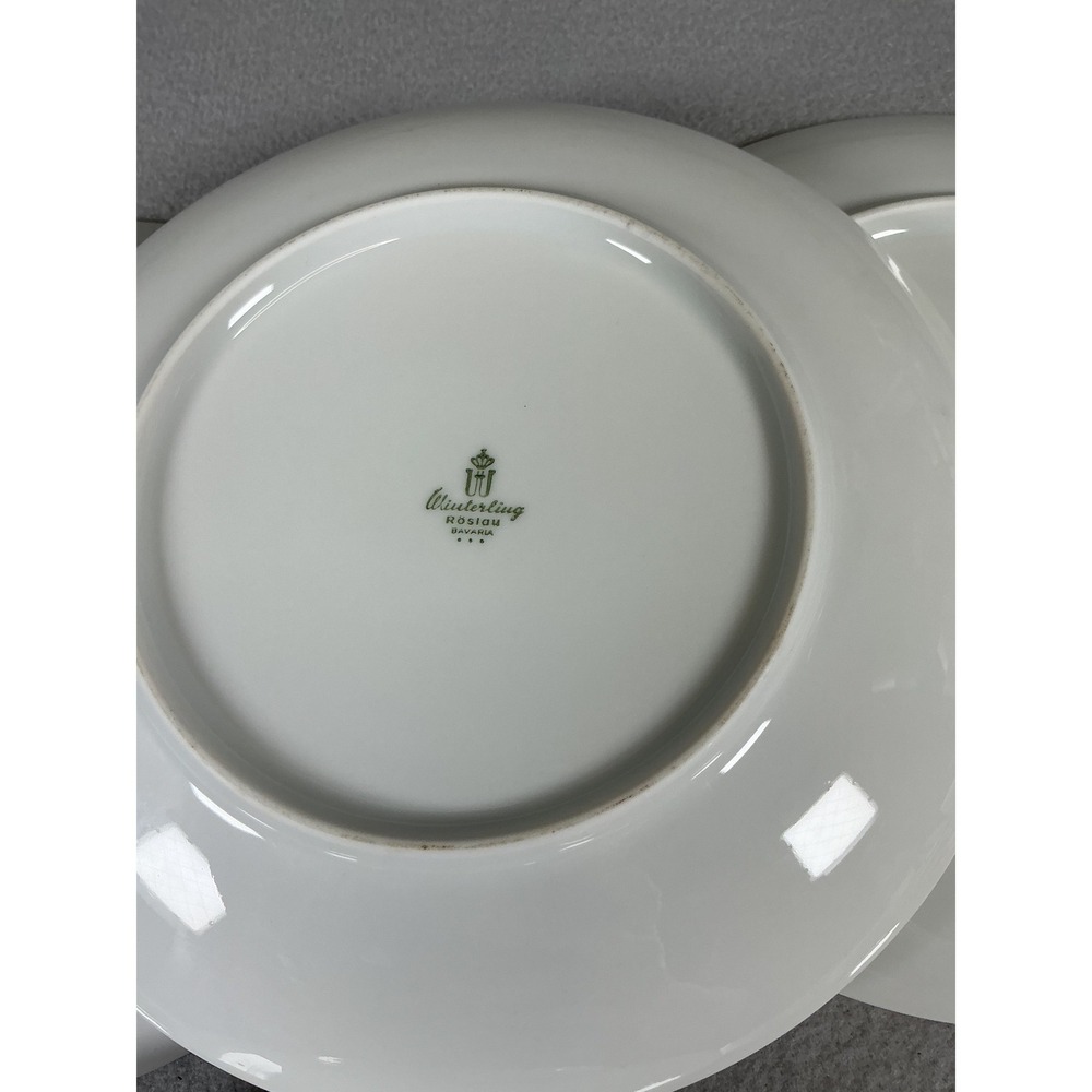 Winterling Roslau Bavaria Apple Plates Set 6‎ White Porcelain Fruit - Picture 5 of 8